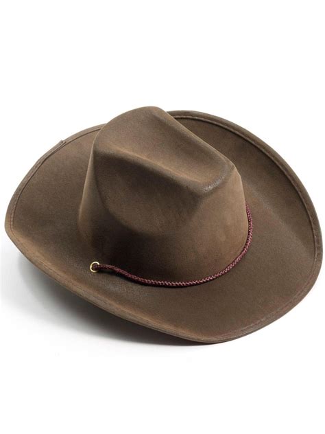 Adult Brown Suede Cowboy Hat