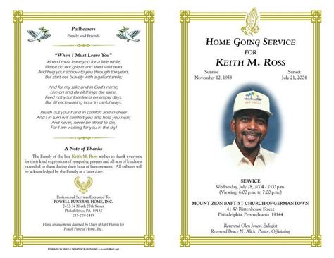 Cool Obituary Examples For Funeral Program 2022