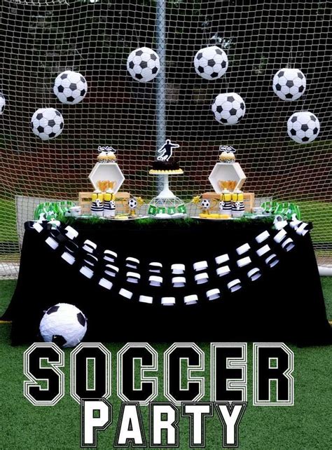 Soccer Birthday Party Ideas | Photo 1 of 42 | Soccer birthday parties, Soccer party, Football ...