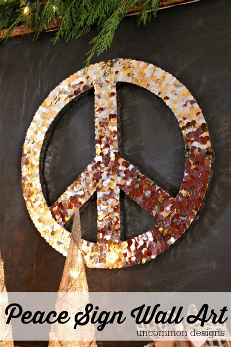 Peace Sign Wall Art for Christmas