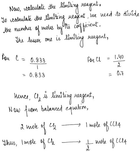 10 g C reacts with 100 g Cl2 to form CCl4 .Mass of CCl4 formed and mass of residual CO2