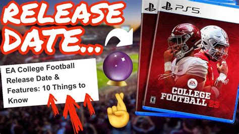 NCAA College Football 2023 Video Game RELEASE DATE || My Wishlist - YouTube