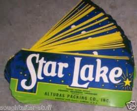 500 Star Lake crate labels 1950s Bartow Florida history -- Antique ...