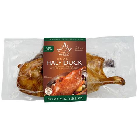 Maple Leaf Farms Roasted Half Duck, 28 Oz - Costco Food Database