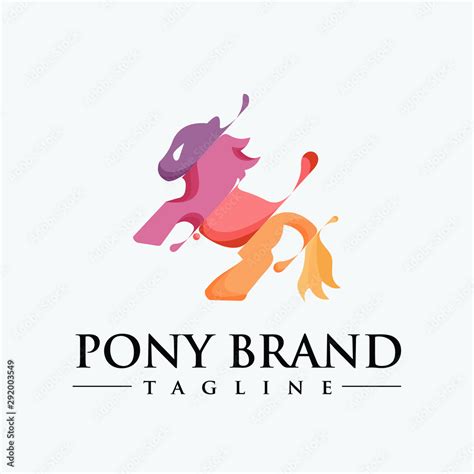 new generation of the pony horse logo vector Stock Vector | Adobe Stock