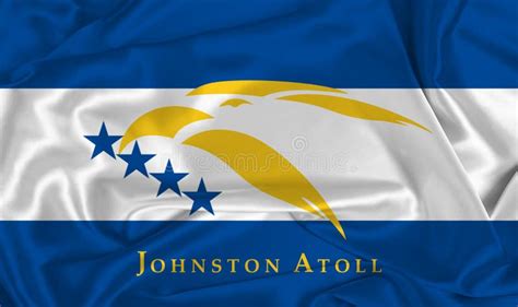 Silk Johnston Atoll Flag stock illustration. Illustration of islands ...