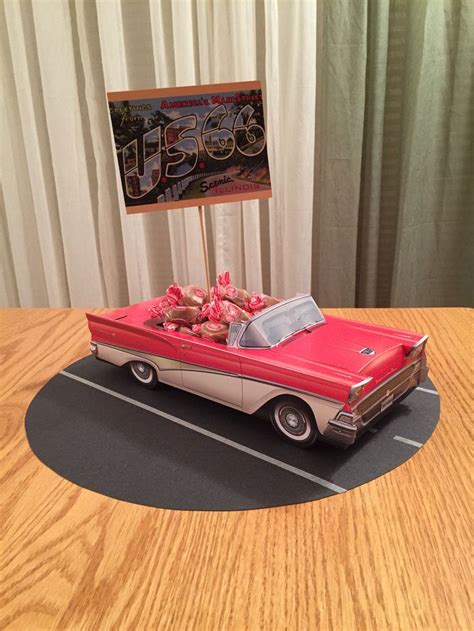 Centerpiece do GVS dinner dance | Vintage car party, Classic cars birthday party, Cars birthday ...