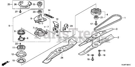 Honda HRR216 K8 VYAA (MZCG) - Honda Walk-Behind Mower, Made in USA (SN: MZCG-8400001 - MZCG ...