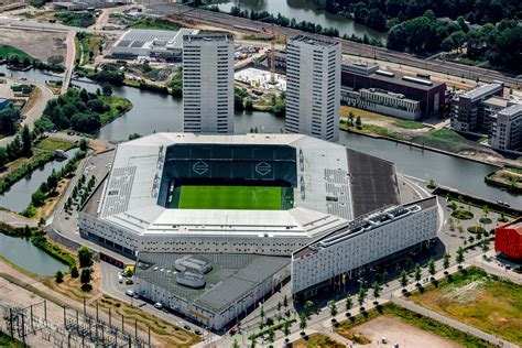 Luchtfoto Hitachi Capital Mobility Stadion voetbalstadion FC Groningen flying holland.nl