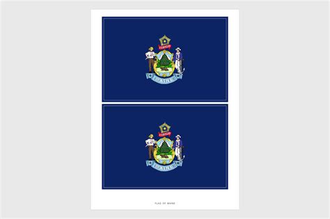 Maine Flag Sticker, Weatherproof Vinyl Maine Flag Stickers – PutAFlagOnIt.com