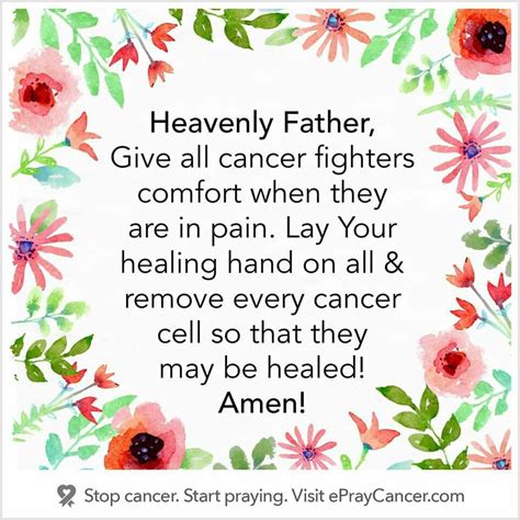 Heavenly Father, .... Prayer For Cancer Patient, Prayer For The Sick ...