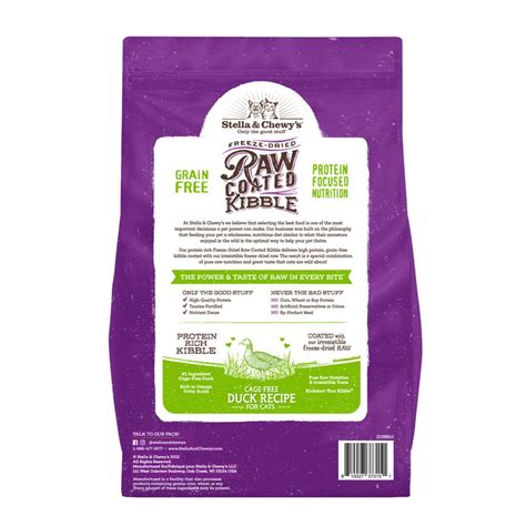 Raw Coated Kibble Cage-Free Duck Recipe | Stella & Chewy's