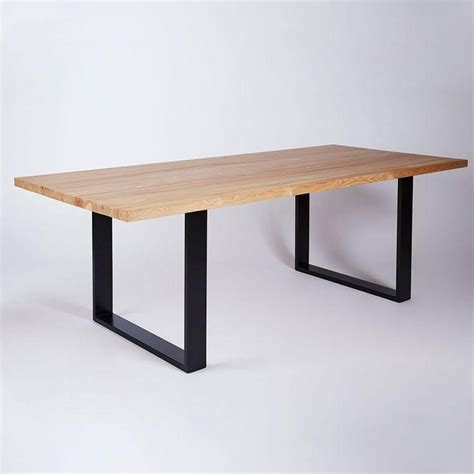 2024 Popular Dining Tables With Metal Legs Wood Top