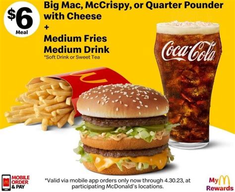 McDonald's Offers $6 Meal Deal In The App Through April 30, 2023 - The Fast Food Post