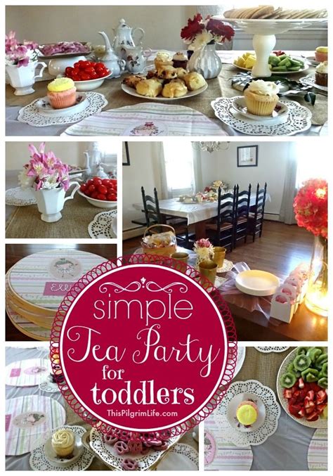 Simple Tea Party for Toddlers - This Pilgrim Life | Toddler tea party, Childrens tea party, Tea ...