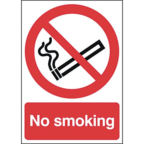 E8R08994 - Safety Signs - No Smoking - 210 x 148mm S/A | Findel International