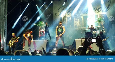 Hollywood Undead Live in Concert, Roman Arenas, Bucharest, Romania Editorial Stock Photo - Image ...