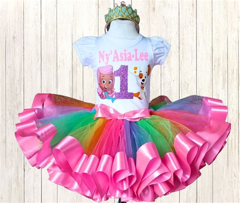 Bubble Guppies Molly Birthday Tutu Outfit Personalized - Etsy