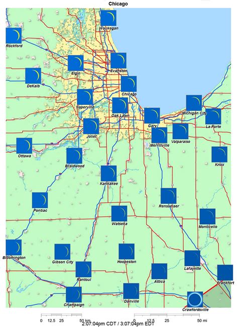 Total solar eclipse of April 8, 2024 - Chicago, Illinois | eclipse2024.org