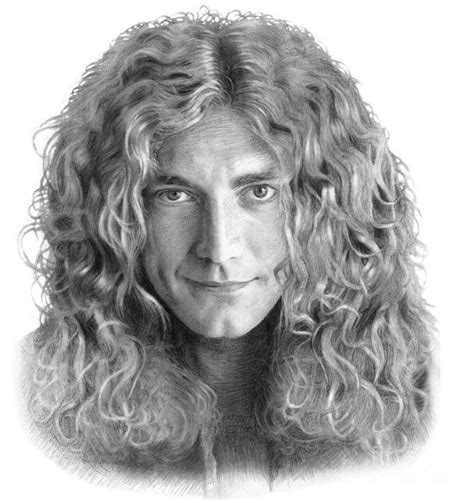 Robert Plant Led Zeppelin singer 1970 Drawing by Vlado Ondo - Pixels