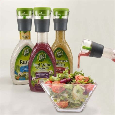 Pour one serving of salad dressing every time! Fits most store-bought ...