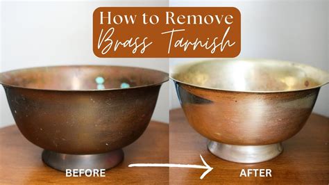 How to Clean Brass Tarnish | Restoring Antique Brass Bowl | Thrift Flip ...