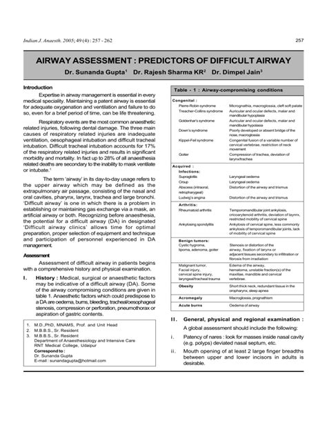 airway assessment