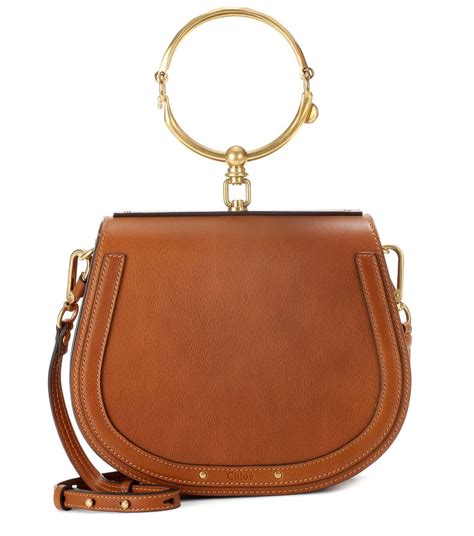 CHLOÉ Nile Medium Bracelet Crossbody Bag, Caramel - ModeSens