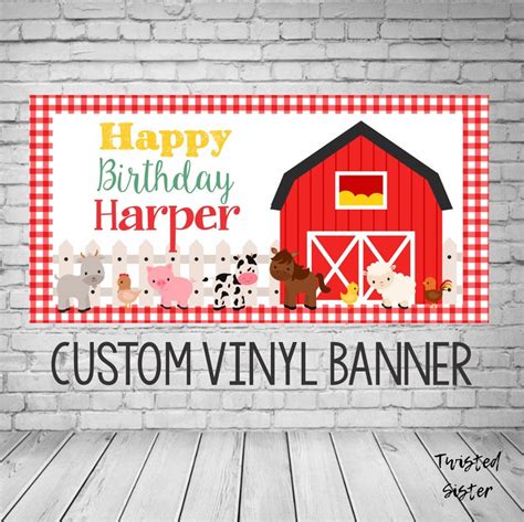 Vinyl Birthday Banner Large Birthday Banner Photo Backdrop | Etsy