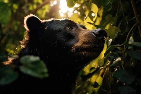 Premium Photo | Malayan Sun Bear in its natural habitat