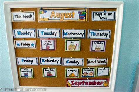 The Perfect First Calendar for the Home or Classroom - Preschool ...