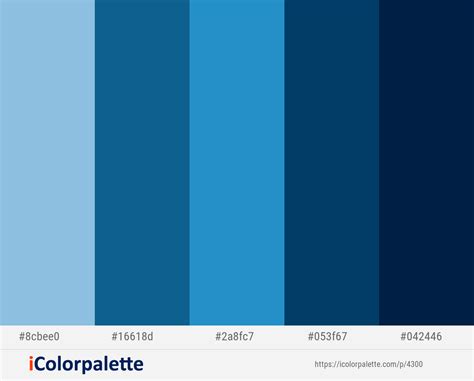 Cornflower – Matisse – Curious Blue – Teal Blue – Blue Whale Color scheme | iColorpalette | Blue ...