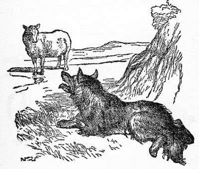 The Wolf and the Sheep, Aesop