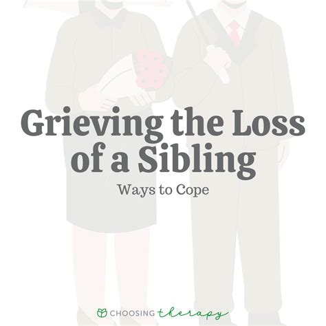 How to Cope With the Loss of a Sibling