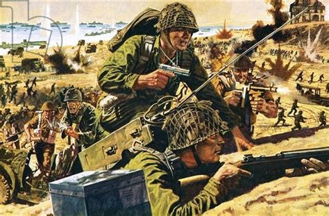 D-day landing | Military poster, Military art, War art