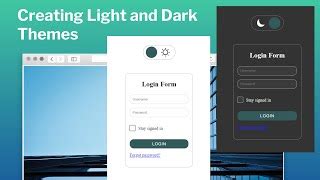 Creating Light and Dark Themes for Your Website using H... | Doovi