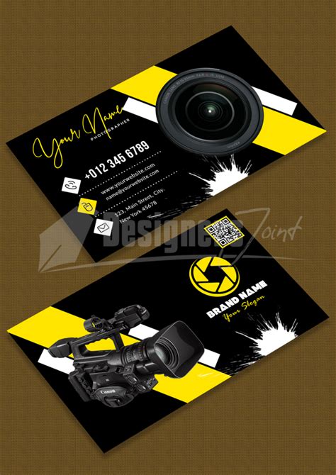 Photography Business Card PSD Template | DesignersJoint.Com