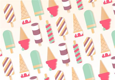 Free Vector Ice Cream Pattern Background 156422 Vector Art at Vecteezy