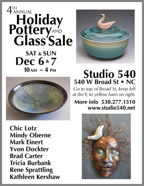 Holiday Pottery and Glass Sale, Nevada City, December 6th and 7th ...