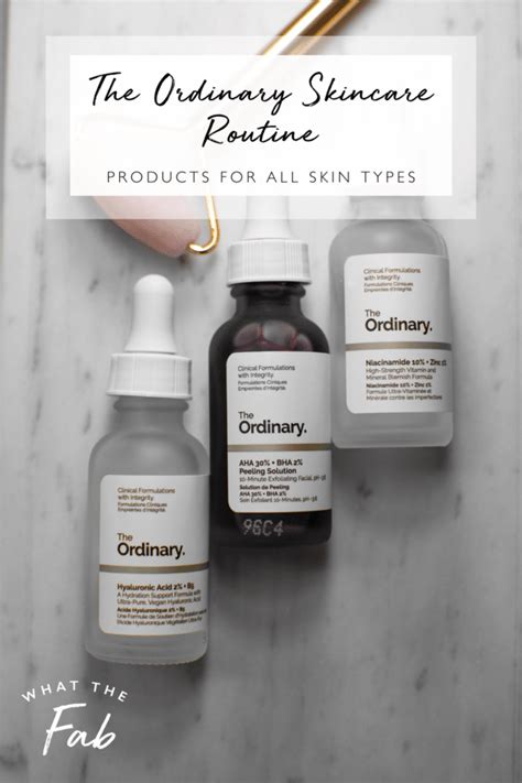 The Ordinary Skincare Routine: Products for All Skin Types