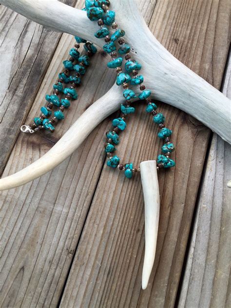 Deer Antler Necklace Horn Necklace Boho Jewelry Antler | Etsy | Horn necklace boho, Real antler ...