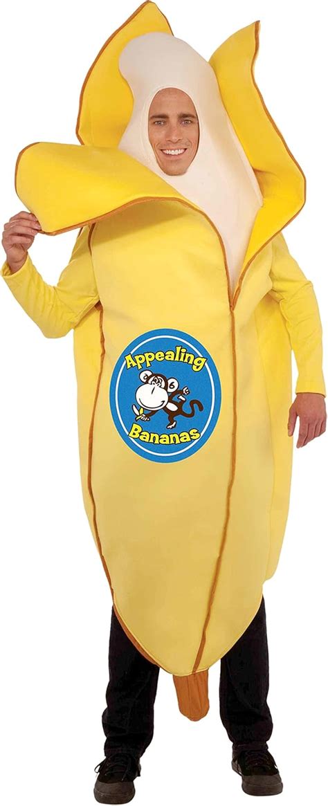 Amazon.com: Forum Novelties Men's Appealing Banana Mascot Costume, Yellow, One Size: Clothing