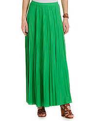 Green Pleated Maxi Skirt Outfits (5 ideas & outfits) | Lookastic