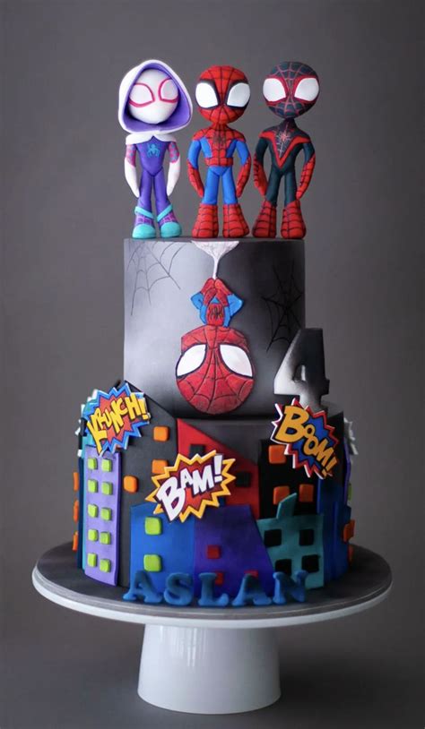 Spiderman Birthday Cake for Ádi's 3rd Birthday