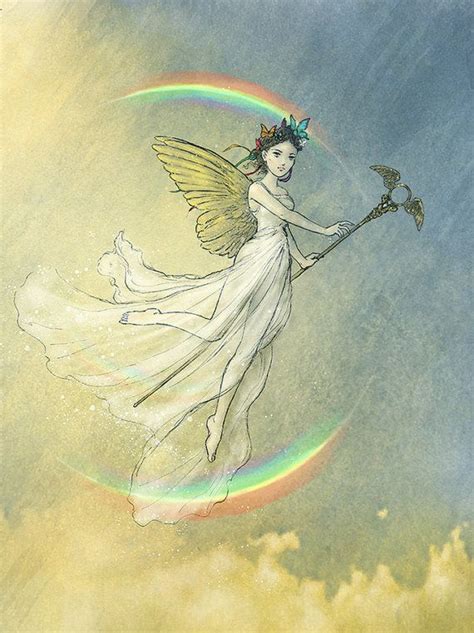Iris Rainbow Goddess, Greek Goddess, Fairy Art - Archival Art Print 8.5 ...