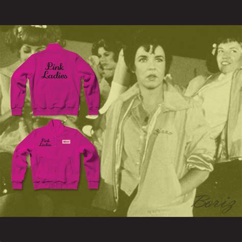 Betty Rizzo Pink Ladies Letterman Jacket-Style Sweatshirt Hot Pink — BORIZ