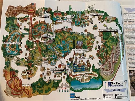 Six Flags Magic Mountain Map 1993 : r/sixflags