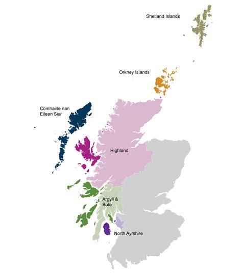 Scottish Islands Map