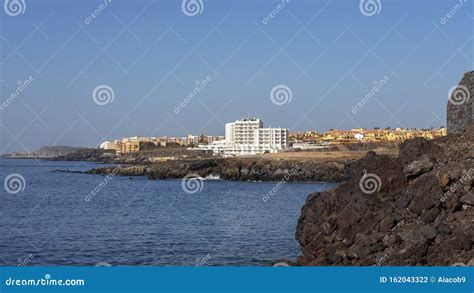 Summer, Clear Vistas Towards San Blas and Golf Del Sur, Tenerife ...