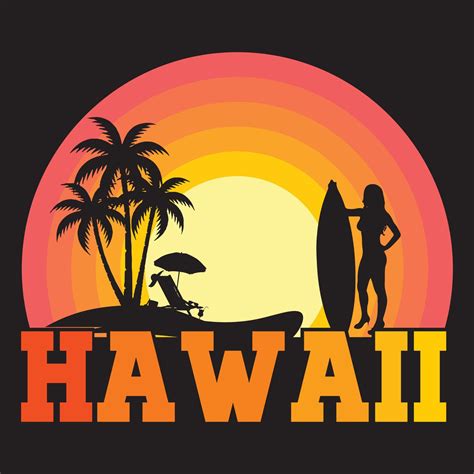 Hawaii Vector Illustration 7358417 Vector Art at Vecteezy